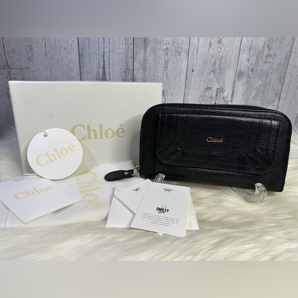 CHLOE x ANYA HINDMARCH collab calfskin leather wallet